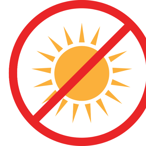 Sem exposição solar — protege a pele tratada